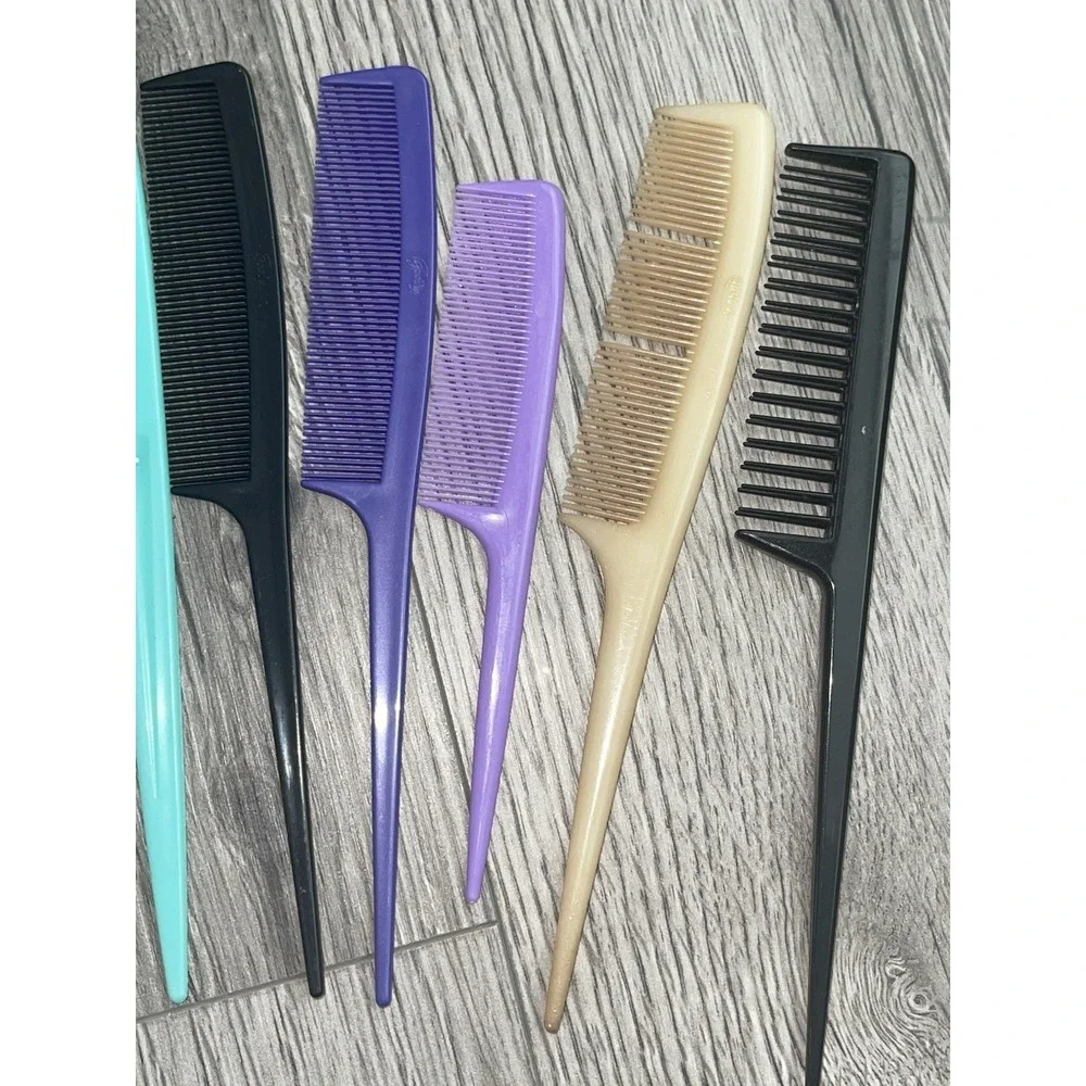 Vintage Rat Tail Combs Bundle Of 11 Combs Metal & Plastic -‎ Please Read